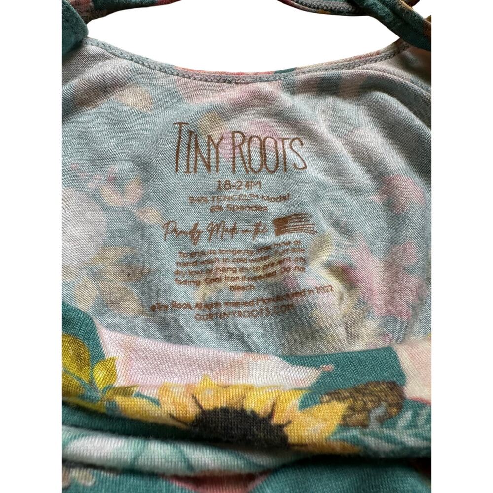 Tiny Revival Tiny Roots Girls Fall Dress Pumpkins Sunflowers Savannah 18-24M - Picture 2 of 6